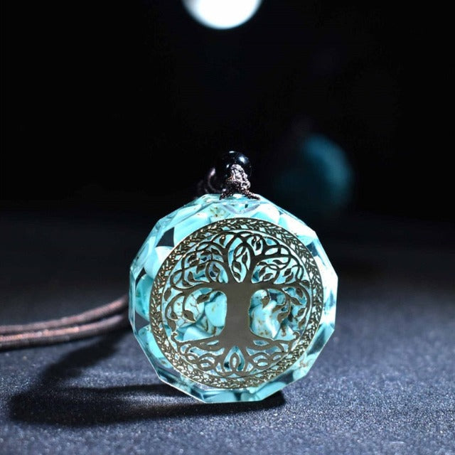 Tree of Life Orgonite Necklace