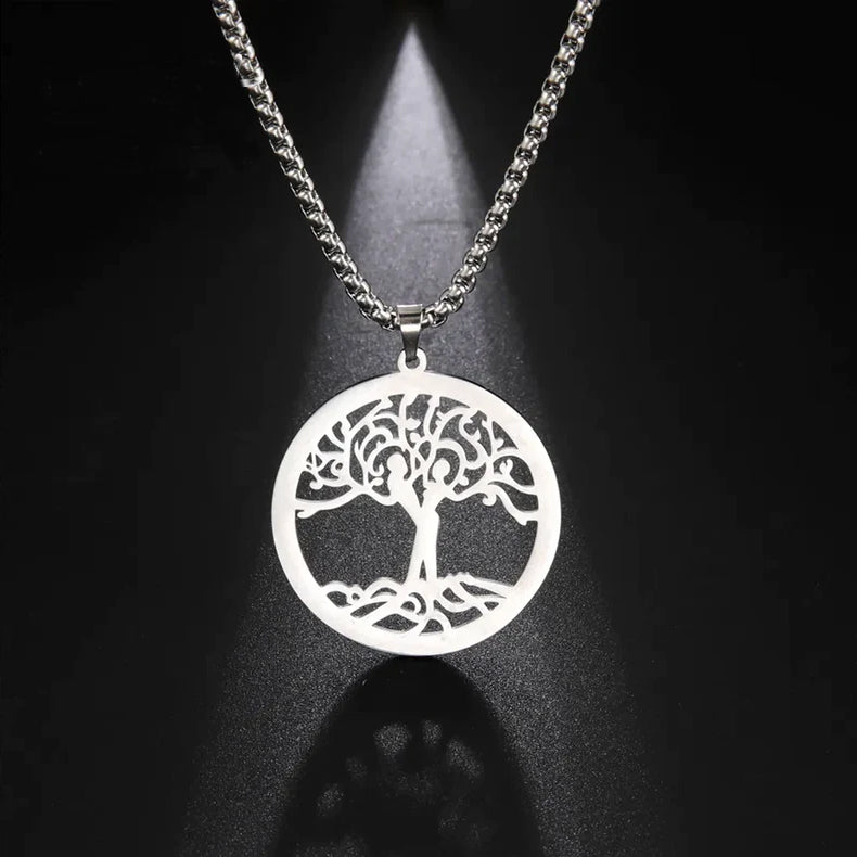 Life Tree Necklace Silver Color Pendant