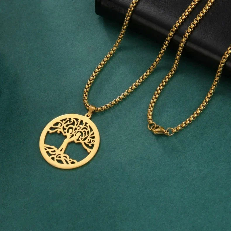 Life Tree Bracelet Gold Color Chain