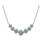 Artemis Spark Arc Necklace - Moissanite Diamond 