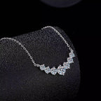 Artemis Spark Arc Necklace - Moissanite Diamond 
