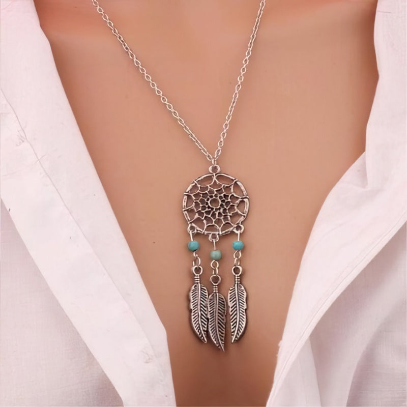 Dreamcatcher Necklace Gold