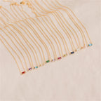 Necklace with Fine Colored Birthstone Pendant