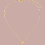 Collier avec Fin Pendentif Goutte d'Eau or