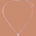 Collier avec Fin Pendentif Goutte d'Eau argent