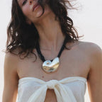 Collier avec Grand Pendentif Coquillage Escargot argent