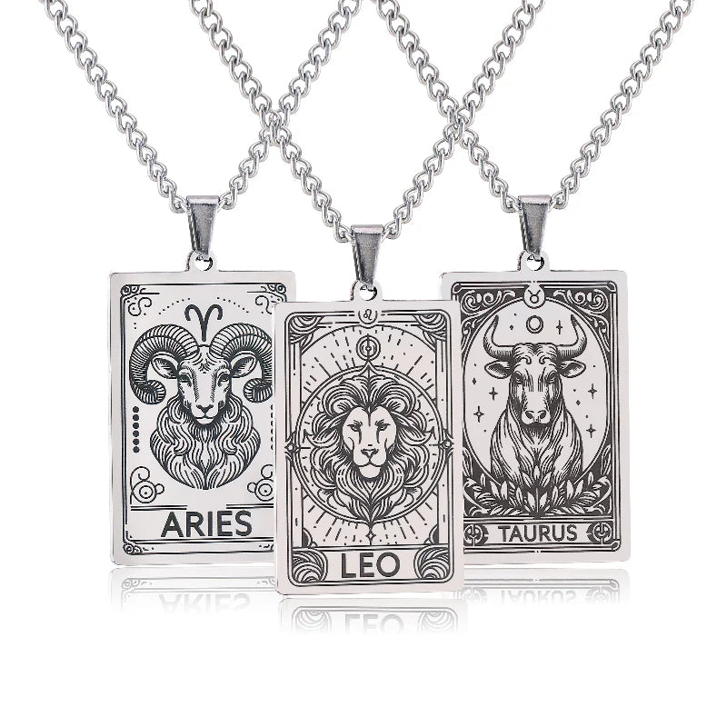 Necklace with Pretty Astrological Zodiac Sign Pendant