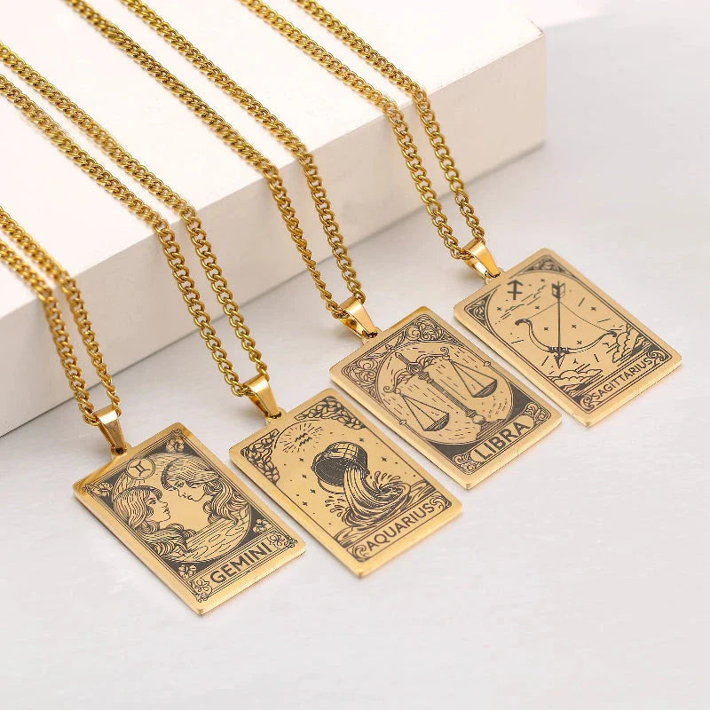 Necklace with Pretty Astrological Zodiac Sign Pendant