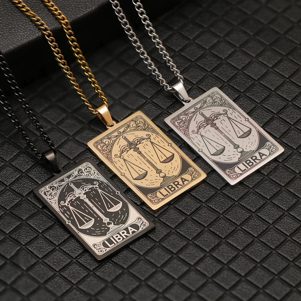 Necklace with Pretty Astrological Zodiac Sign Pendant