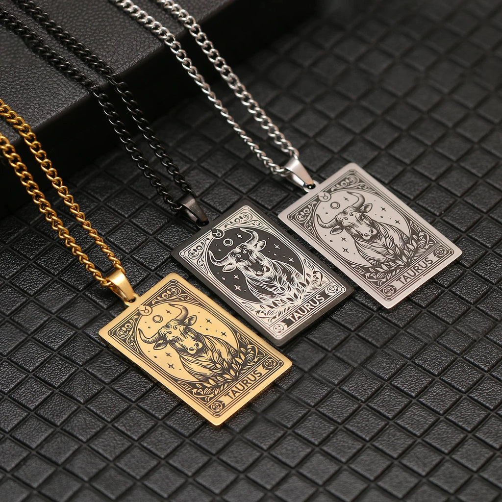 Necklace with Pretty Astrological Zodiac Sign Pendant