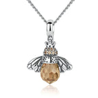 Collier avec pendentif abeille femme argent