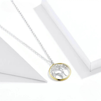Necklace with Tree of Life Pendant for Women with Zircon