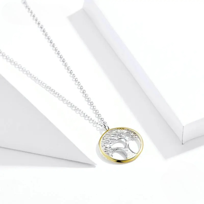 Necklace with Tree of Life Pendant for Women with Zircon