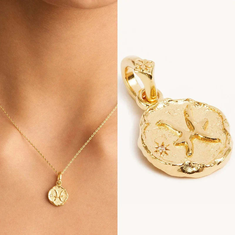 Necklace with Astrology Zodiac Sign Pendant