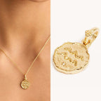 Necklace with Astrology Zodiac Sign Pendant