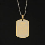 Collier avec pendentif Ayatul Kursi arabe or