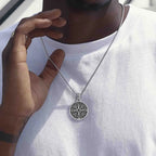 Necklace with Nautical Compass Rose Pendant