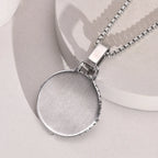 Necklace with Compass Rose Pendant for Men