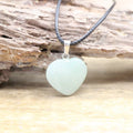 Necklace with Heart Pendant in Agate Stone