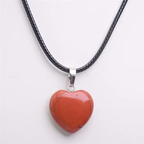 Necklace with Agate Stone Heart Pendant