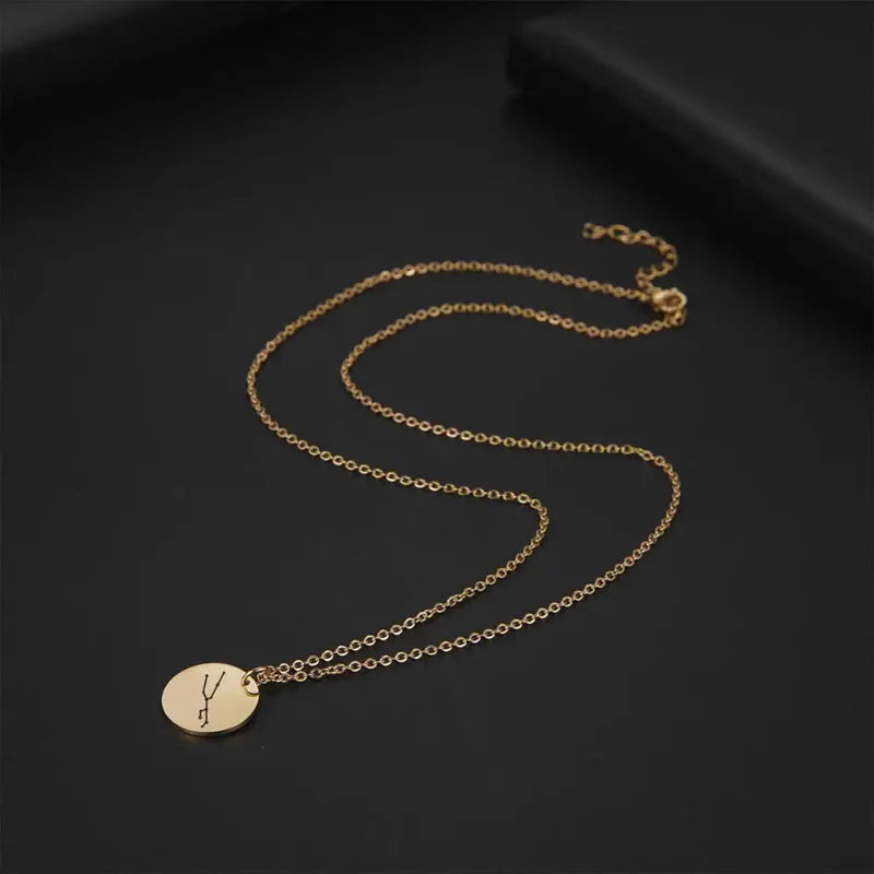 Necklace with Zodiac Sign Constellation Pendant