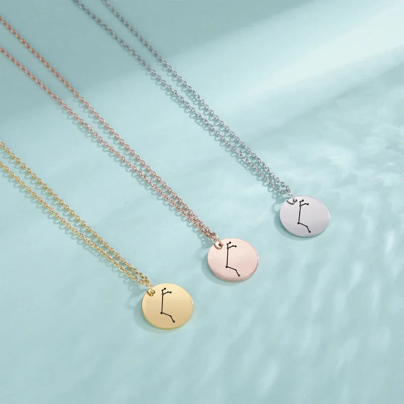 Collier avec Pendentif Constellation Signe du Zodiaque