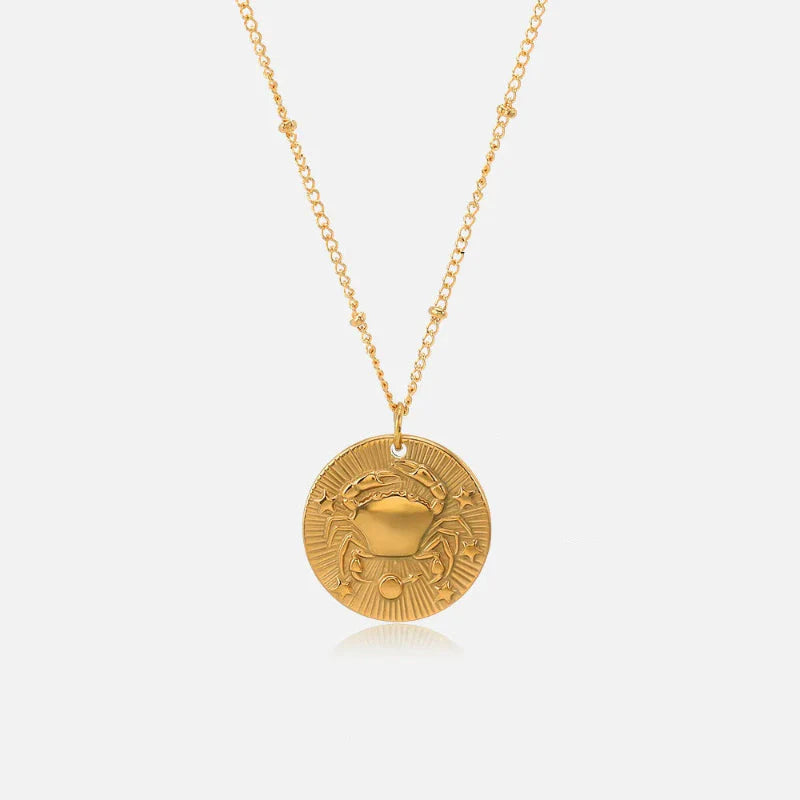 Necklace with Zodiac Sign Constellation Pendant