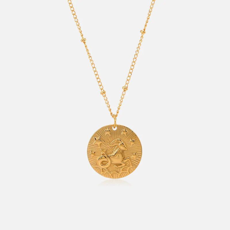 Necklace with Zodiac Sign Constellation Pendant