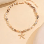 Necklace with Starfish Shell Pendant