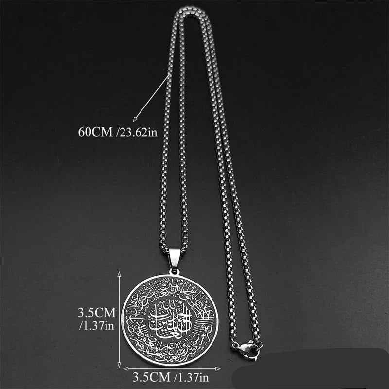 Collier avec pendentif du Coran arabe islam musulman