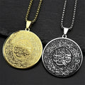 Collier avec pendentif du Coran arabe islam musulman or