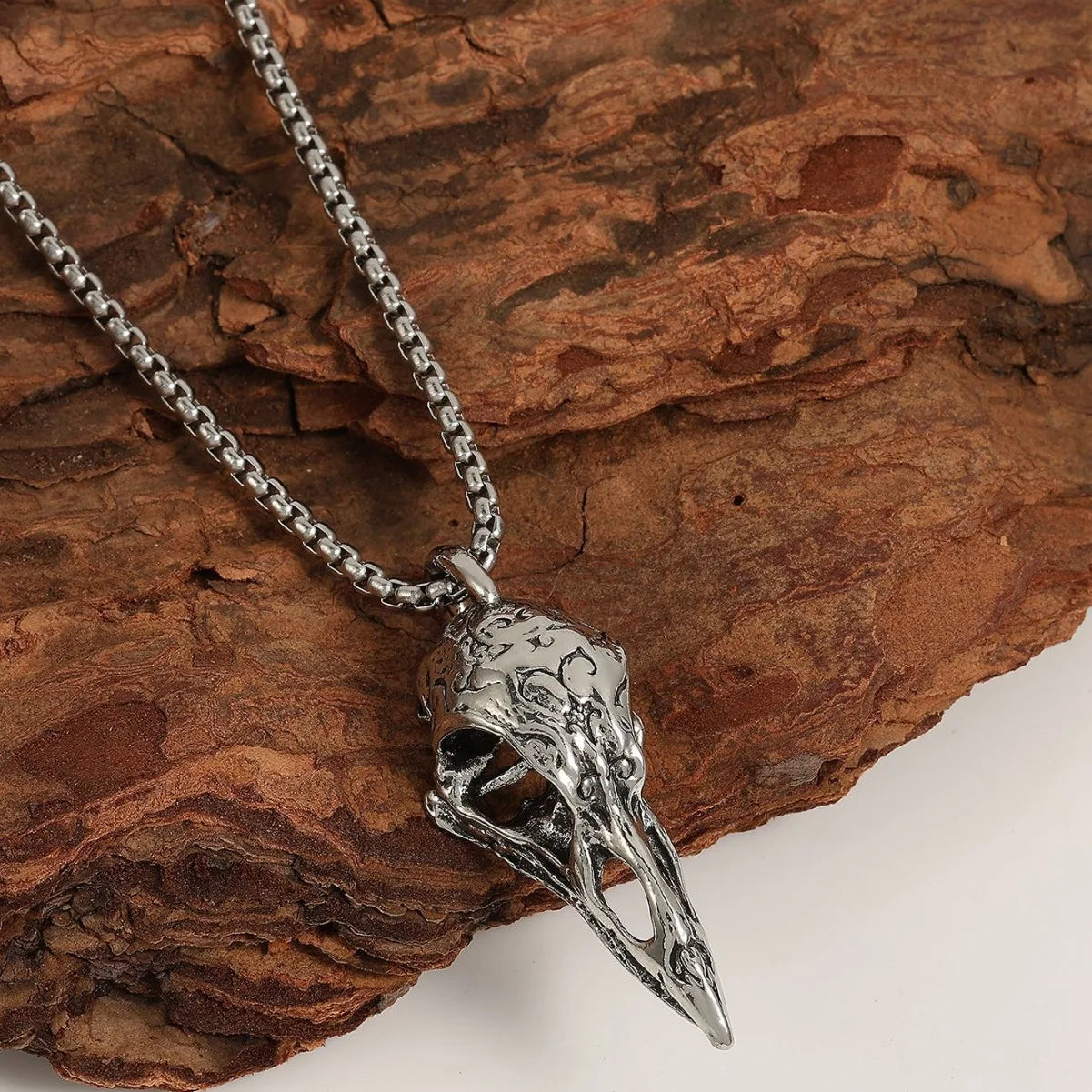 Necklace with Raven Pendant