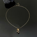Necklace with Bronze Skull Pendant