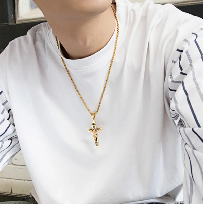 Necklace with Jesus Cross Pendant A