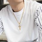 Necklace with Jesus Cross Pendant A