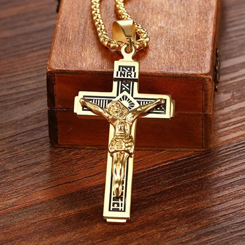 Necklace with Jesus Cross Pendant A