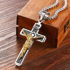 Necklace with Jesus Cross Pendant C