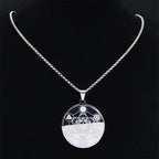 Necklace with Metatron's Cube Pendant for Men or Women silver