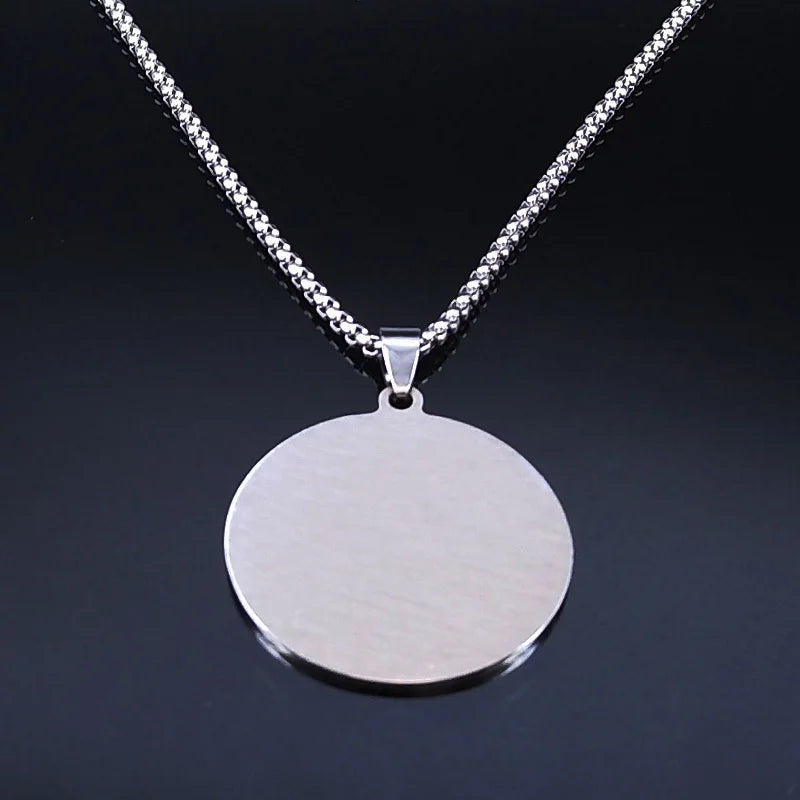 Necklace with Metatron's Cube Pendant for Men or Women