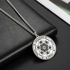Collier avec Pendentif Cube Métatron argent
