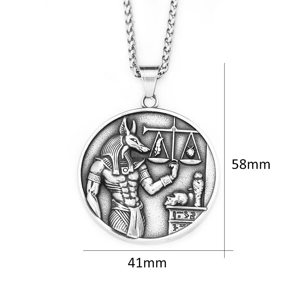 Necklace with Anubis Pendant