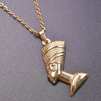 Necklace with Nefertiti Pendant gold