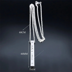 Collier avec pendentif de protection Mesuzah et lettres hébraïques juif