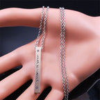 Collier avec pendentif de protection Mesuzah et lettres hébraïques juif argent