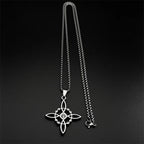 Necklace with Witch's Knot Protection Pendant