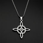 Necklace with Witch's Knot Protection Pendant