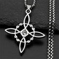 Necklace with Witch's Knot Protection Pendant