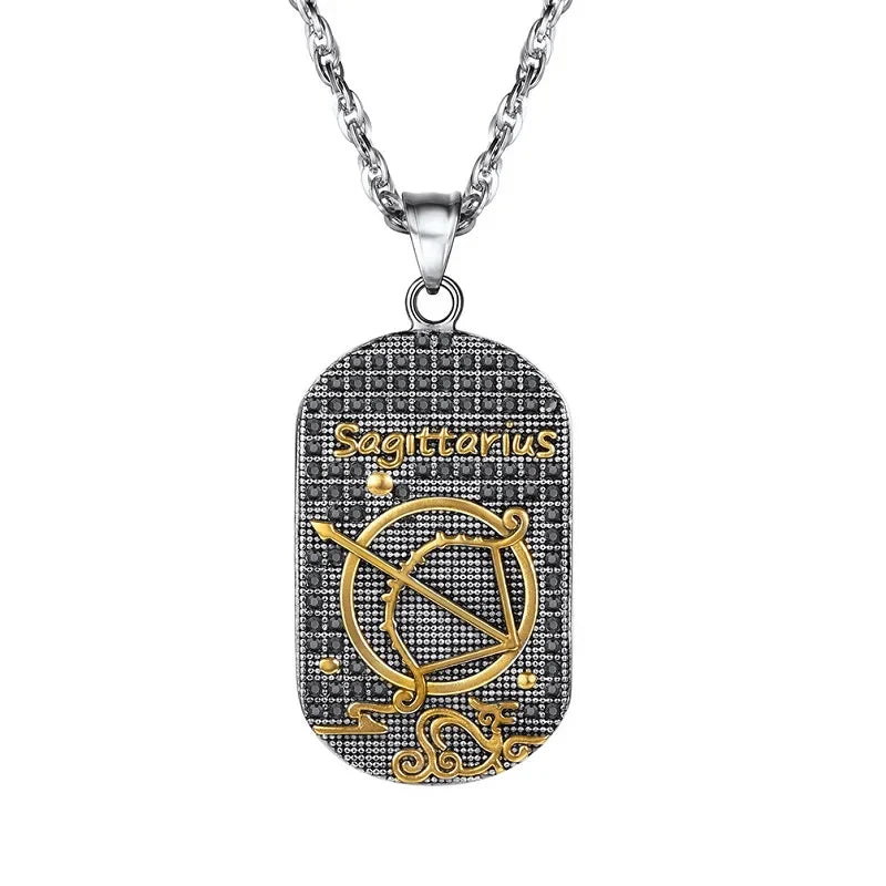 Necklace with Astrological Zodiac Sign Style Pendant