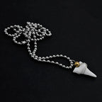 Collier avec Pendentif Dent de Requin Blanche