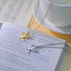 Collier avec pendentif du symbole de l'identité juive Menorah
